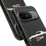 1970 Camaro Z28 White Silhouette Tough Phone Case Cover Gift