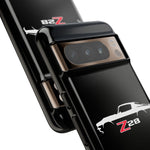 1970 Camaro Z28 White Silhouette Tough Phone Case Cover Gift