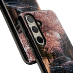 Cherry Blossom Street Scene R34 Skyline GTR Tough Case | Car Photo Cover