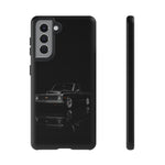 Black Classic C10 Truck Phone Case | Vintage Pickup Reflection, Minimal Auto Design