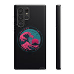 Great Dream Wave Circular Badge Vaporwave Phone Case – Japanese Aesthetic