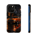 Challenger RT Phone Case, Rainy City Night Muscle Car Tough Cover
