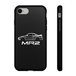MR2 White Side Silhouette JDM Tough Phone Case Cover Gift