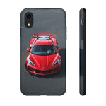 Red C8 Z06 Track Wing Tough Phone Case Cover Gift Art