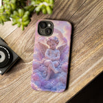 Cherub Cloud Throne Phone Case, Pastel Marble 3D Render Cover