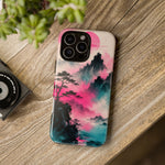 Japanese Minimalist Ink Vaporwave Phone Case – Sumi-e Aesthetic