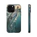 Striped Bass Phone Case, Sunset Topwater Strike Cover for Anglers