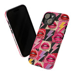 Pop Art Lips and Lightning Bolt Phone Case