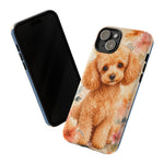 Miniature Poodle Whimsical Watercolor Art Tough Phone Case