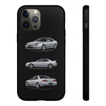 Silver Prelude Sports Coupe Tough Phone Case for JDM Fans
