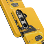 Yellow Supra Phone Case, MK4 90s JDM Legend Tough Protective Cover for Men