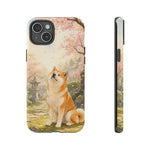Akita under Cherry Blossoms Dog Breed Phone Case