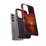 Basketball Court Sunset Phone Case | Tough Phone Case