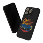 1972 Gran Torino Blue Retro Muscle Car Tough Phone Case Cover