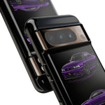 Purple R33 Skyline GTR JDM Sports Car Phone Case Tough Multi View