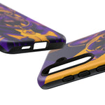 French Bulldog Pop-Art Portrait Tough Phone Case - Purple Gold