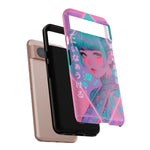 Neon Cyber Geisha phone case | Tough Case