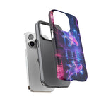 Neon Koi Reflection Vaporwave phone case | Tough Cover