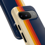 Retro Rainbow Stripe Phone Case | Tough Phone Case