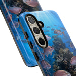 Snapper Reef Phone Case, Sunlit School Ocean Fishing Tough Cover