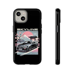 R34 Skyline GT-R Sakura Mountain JDM Tough Phone Case Gift