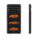 350Z Orange Triview Phone Case Classic Car Illustration