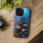 Snapper Reef Phone Case, Sunlit School Ocean Fishing Tough Cover