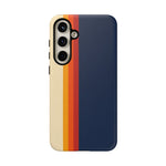 Retro Rainbow Stripe Phone Case | Tough Phone Case
