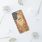 Persian Cat Floral Art Nouveau Tough Phone Case