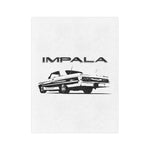 1964 Chevy Impala Lowrider Microfiber Throw Blanket Classic Car Gift