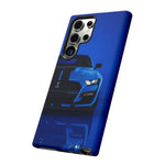 Blue Mustang Art Phone Case, GT500 American Muscle Car Tough Cover for Men