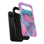 Neon Cyber Geisha phone case | Tough Case