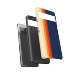 Retro Rainbow Stripe Phone Case | Tough Phone Case