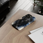 Black Lab Watercolor Art Tough Phone Case - Dog Portrait