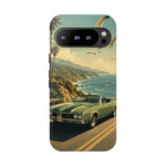 Vintage Olds 442 Convertible Coastal Drive phone case