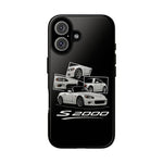 White S2000 Roadster Collage JDM Tough Phone Case Cover Gift