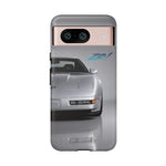 Silver C4 ZR1 Front View phone case | tough case for Vette Drivers