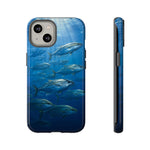 Amberjack School Phone Case, Open Water Sunlight Tough Cover