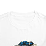 GT350 Toddler T-Shirt – Classic White & Blue Muscle Car Graphic Tee