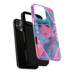 Neon Cyber Geisha phone case | Tough Case
