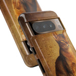 Abyssinian Warm Ticked Portrait Art Tough Phone Case