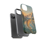 Leaping Golden Trout Lake Scene phone case | Tough Cover