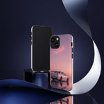 Silver Skyline R34 at Sunset Phone Case | Car Reflection Sky Case