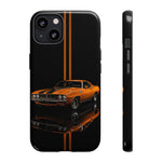 Orange Cuda Phone Case, Muscle Car Stripe Studio Cover, Gift