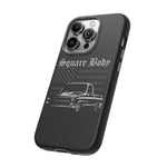 C10 Square Body Truck Phone Case Featuring Classic Chevy Pickup Artwork