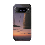 Temple Bell Sunset Phone Case Japan Zen Tough Case