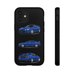 Tough Phone Case - Blue Celica GT-Four JDM Rally Car Multi View Art