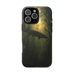 Northern Pike Fishing Phone Case, Weed Bed Silhouette Cover, Gift