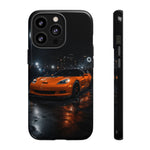 Orange C6 Neon Car Meet Tough Phone Case
