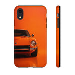 Orange 240Z Phone Case, Classic 70s JDM Sports Car Cover